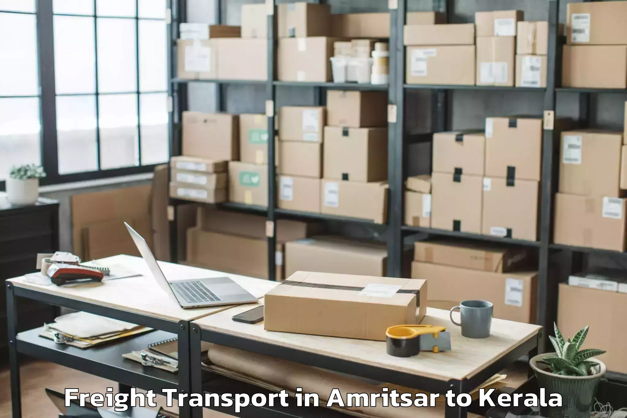 Top Amritsar to Chirayinkeezhu Freight Transport Available